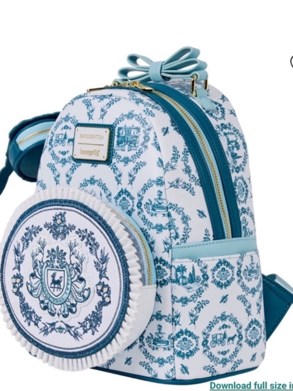 Loungefly Bridgerton Exclusive Diamond of the Season Mini Backpack - Picture 4 of 8